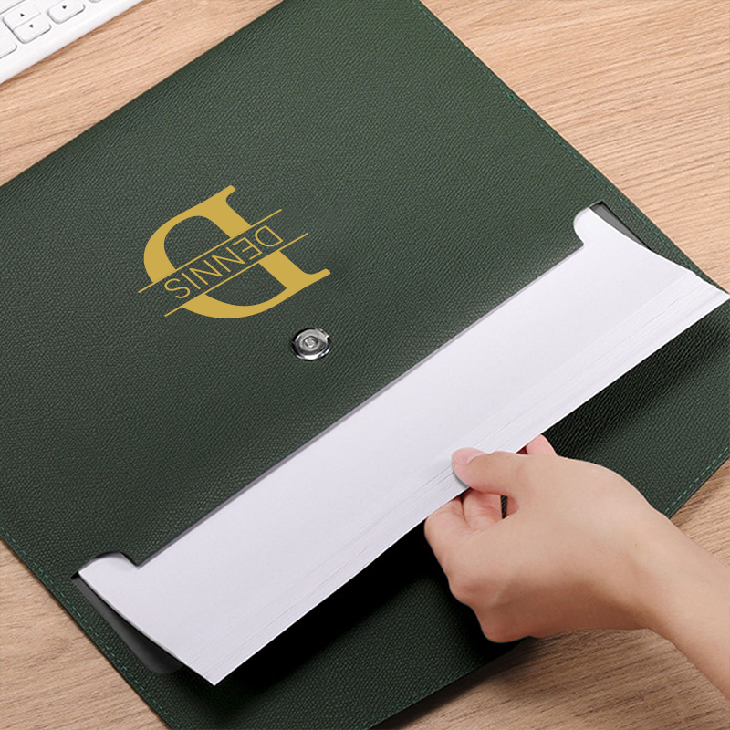 Personalized Monogram Leather File Folder for Unique & Love | JNSBag56