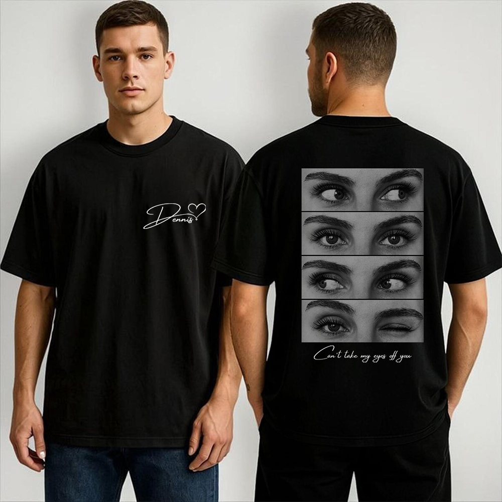 Personalized The Look Of Love Eye Couple T-Shirt for Unique & Love | JNSCloth54