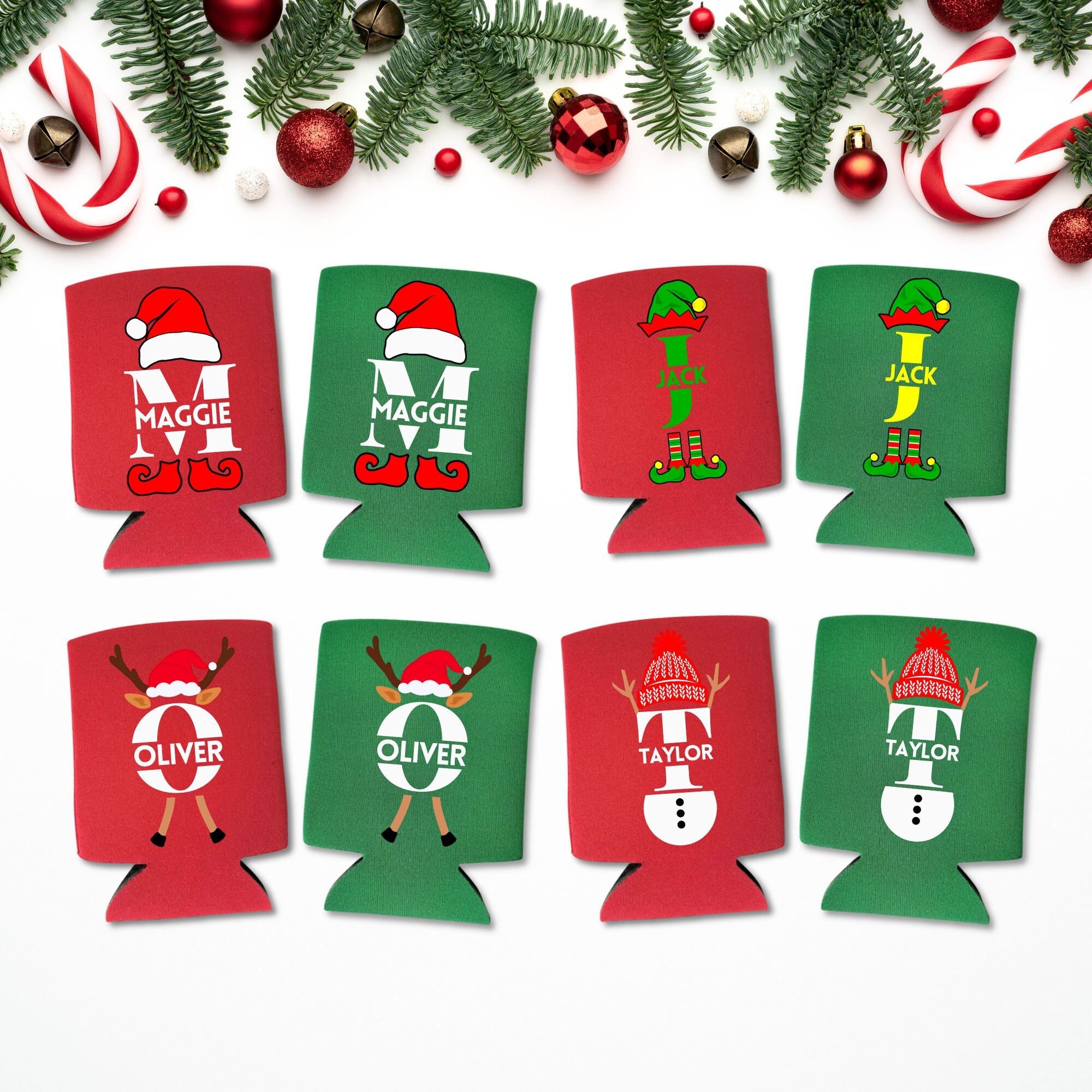 Personalized Family Christmas Can Coolers for Unique & Love | JNSDec179