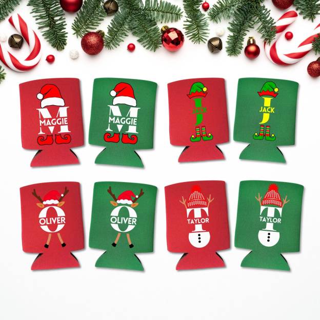 Personalized Family Christmas Can Coolers for Unique & Love | JNSDec179