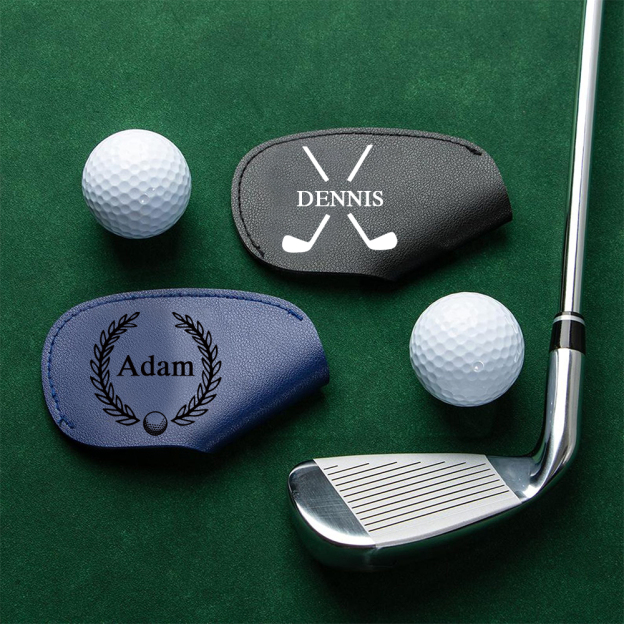 Personalized Monogram Golf Club Leather Cover | JNSBag97
