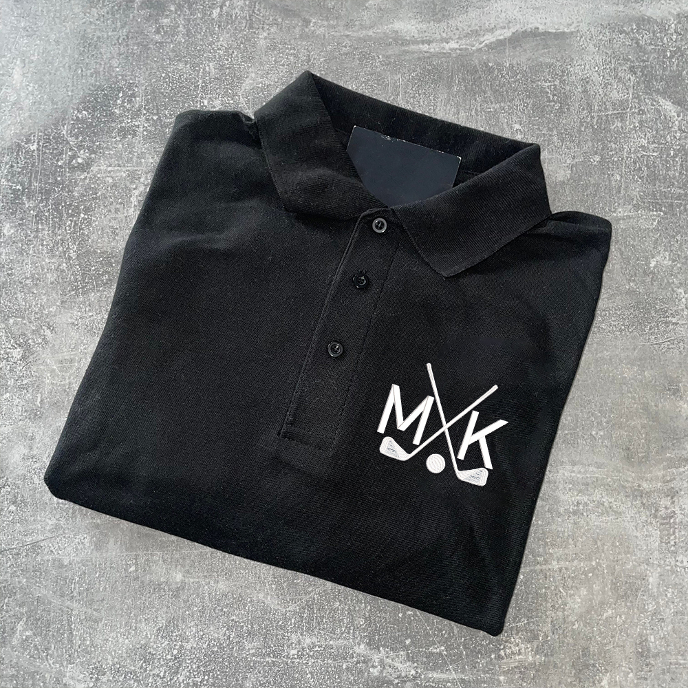 Personalized Monogram Embroidered Golf Polo Shirt | JNSCloth37