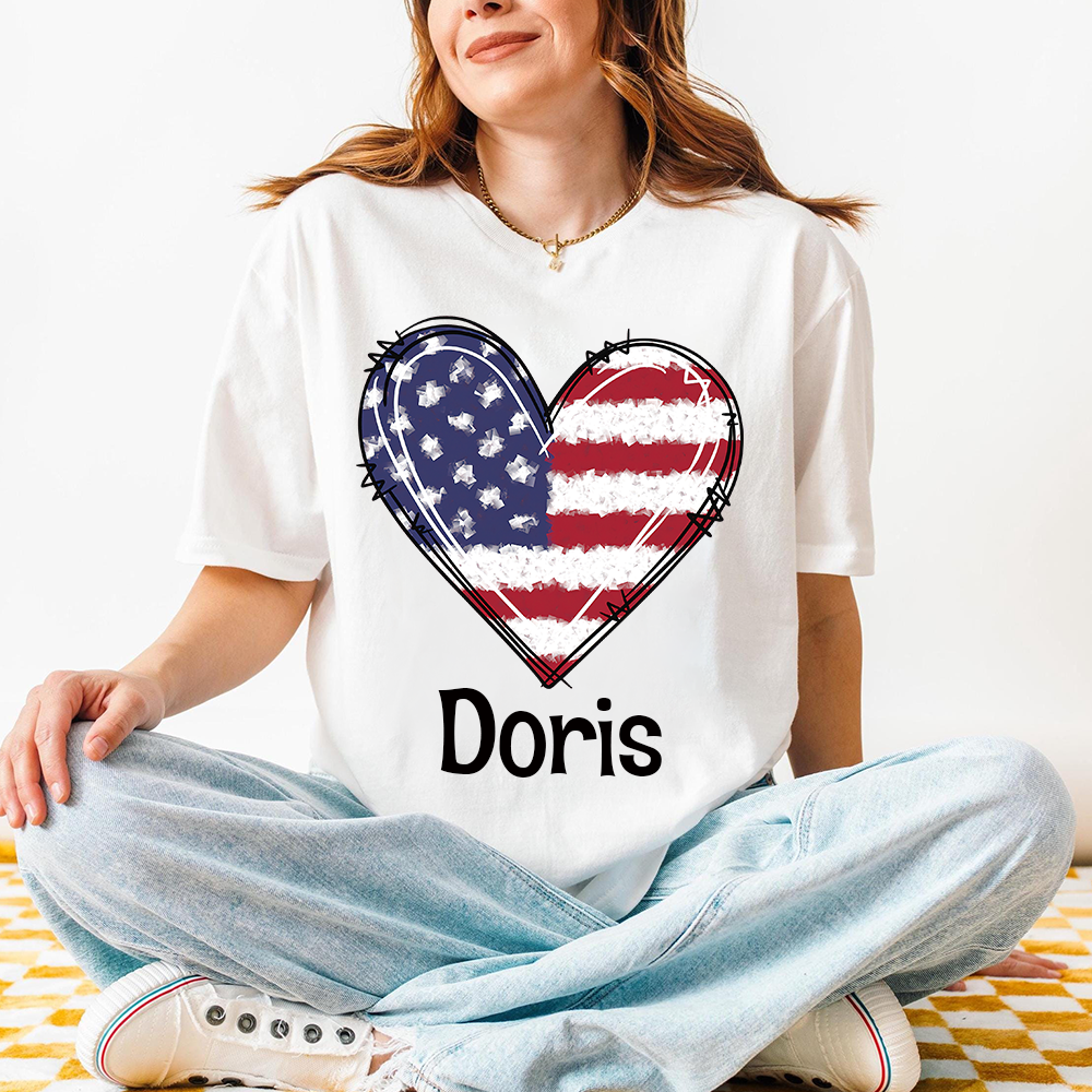 Personalized July 4th Patriotic Shirt for Unique & Love | JNSJuly01