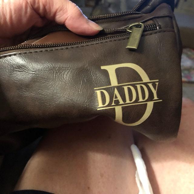 Personalized Leather Monogram Engraved Wash Bag for Unique & Love | JNSBag05