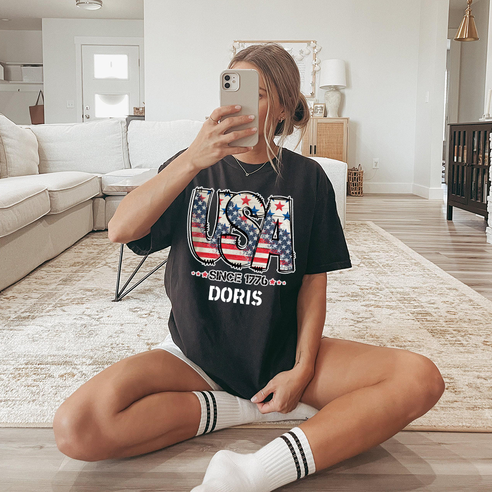 Personalized July 4th Patriotic Shirt for Unique & Love | JNSJuly29