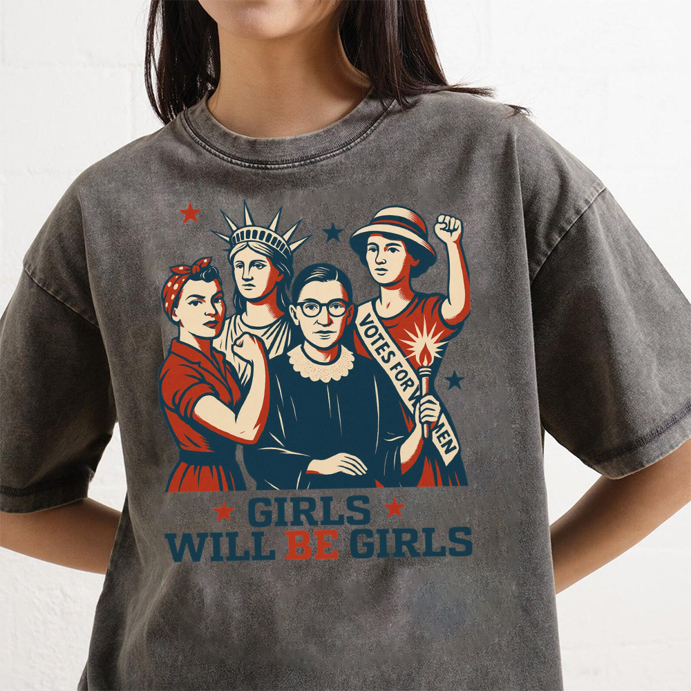 July 4th Patriotic Washed Shirt for Unique & Love | JNSJuly44