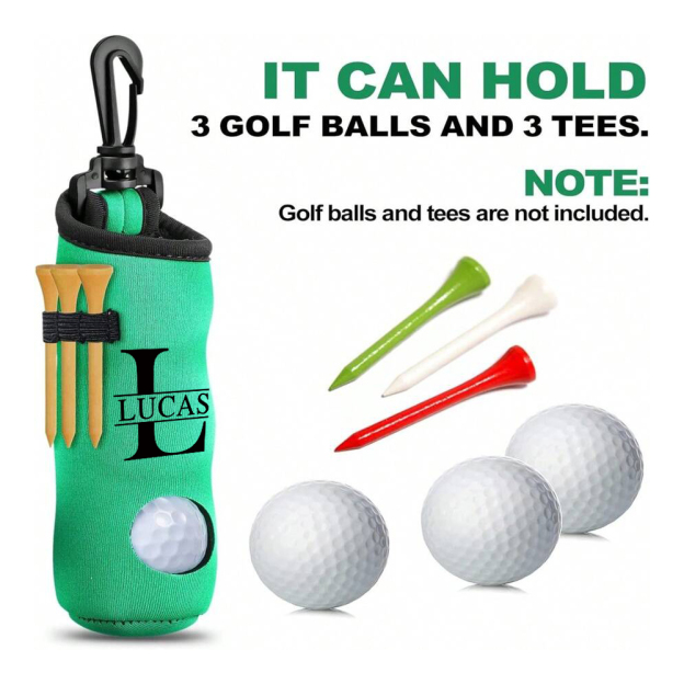 Personalized Monogram Portable Golf Ball Bag | JNSBag103