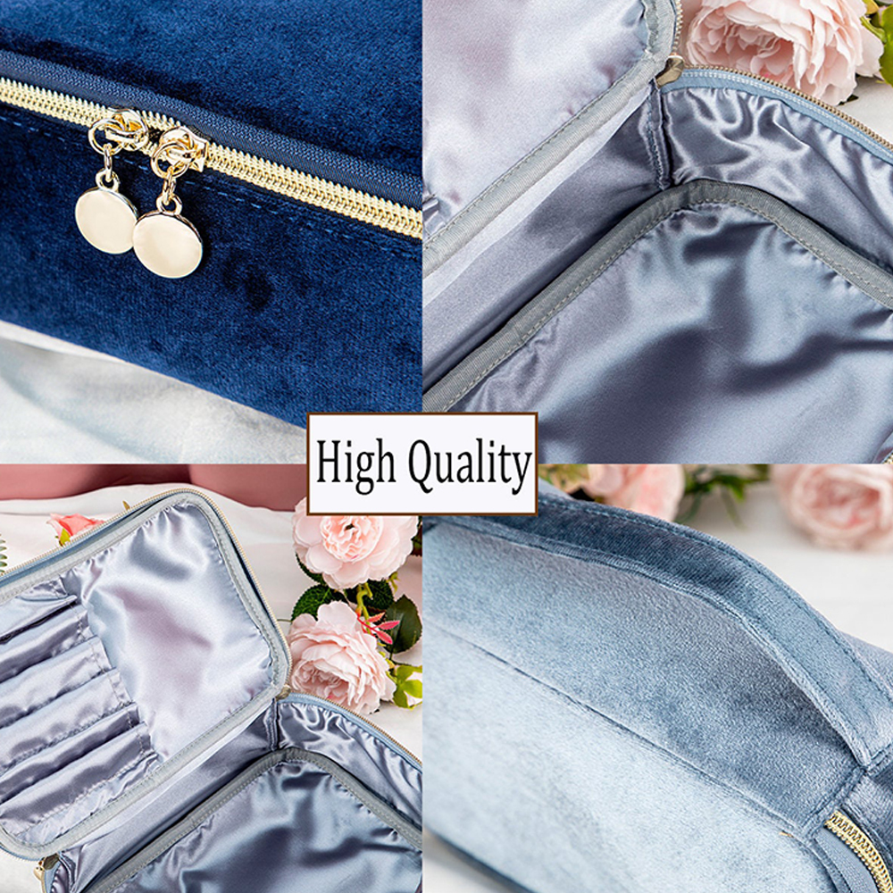 Personalized Name Velvet Makeup Bag | JNSBag68