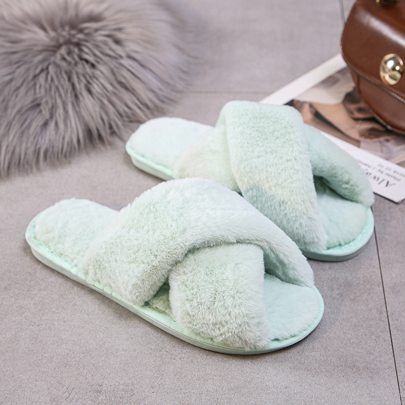 Personalized Bride Gift Pearls Rhinestone Fluffy Slippers for Unique & Love | JNSCloth10