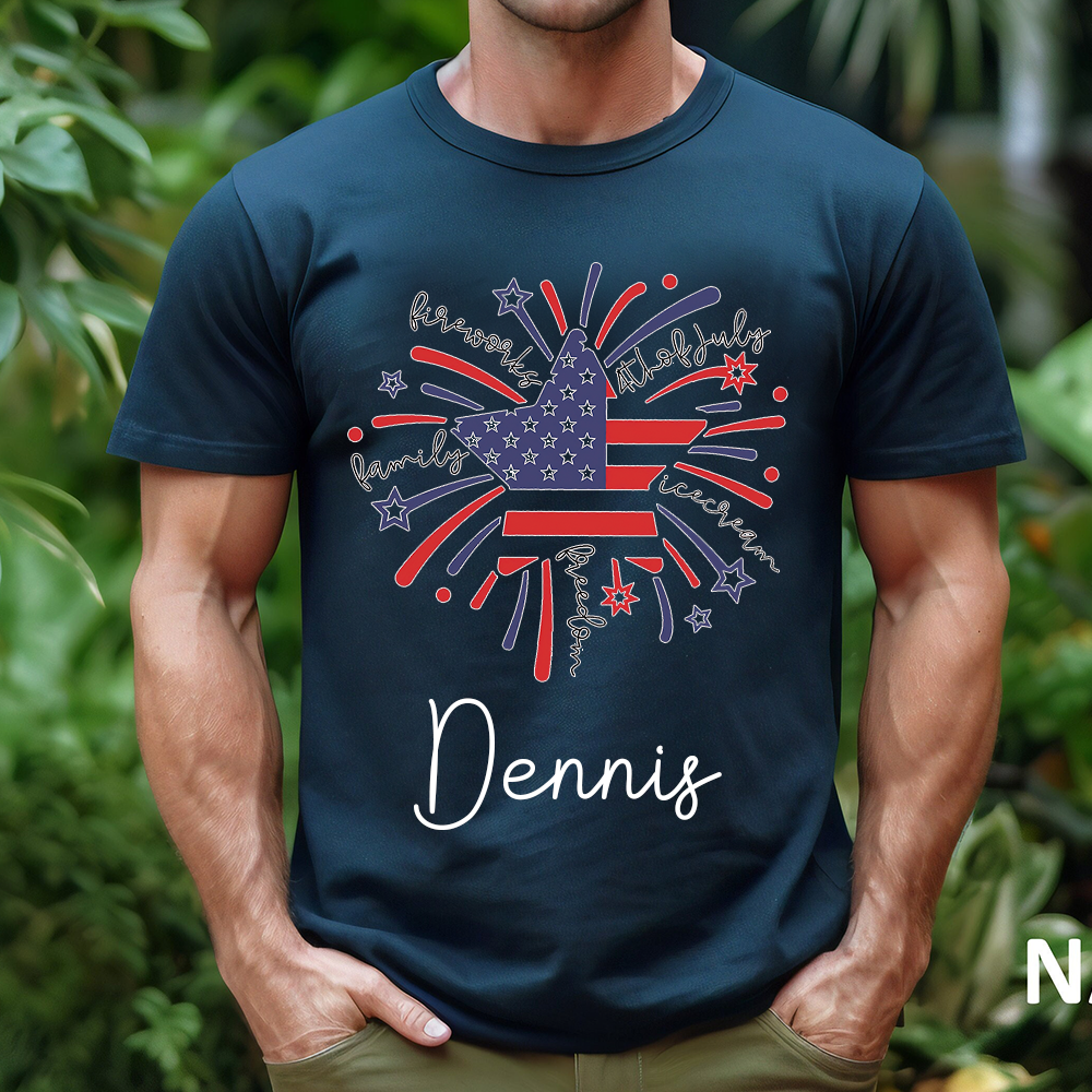 Personalized July 4th Patriotic Shirt for Unique & Love | JNSJuly12