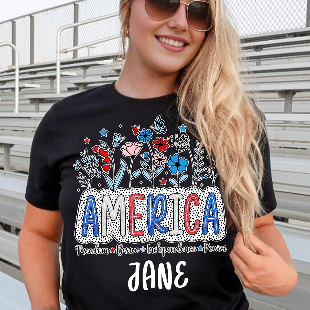 Personalized July 4th Patriotic Shirt for Unique & Love | JNSJuly25