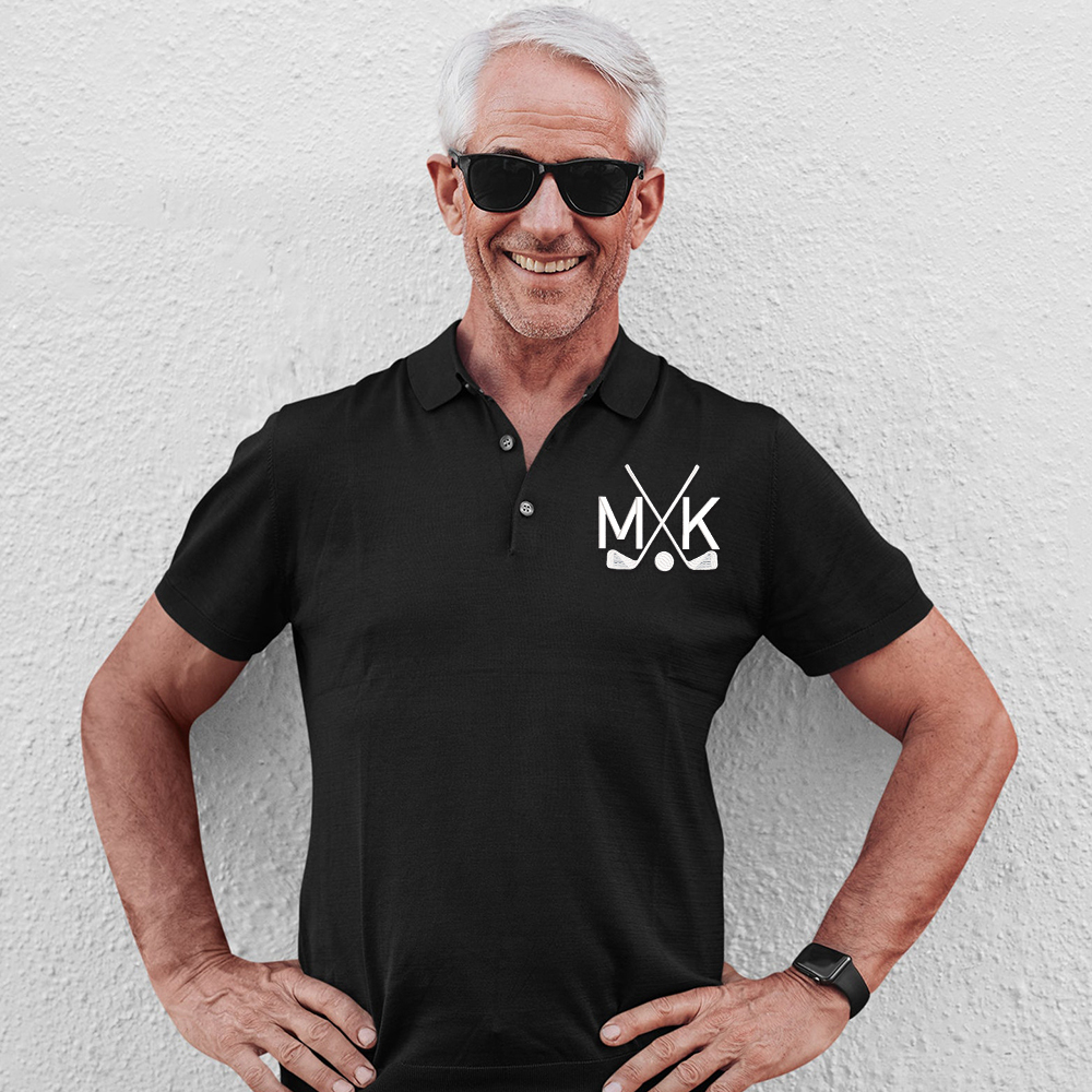 Personalized Monogram Embroidered Golf Polo Shirt | JNSCloth37