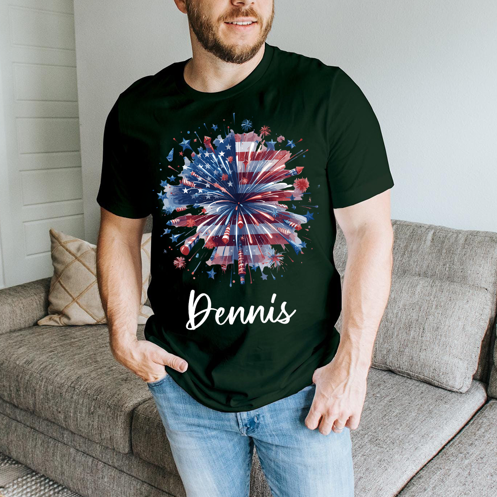 Personalized July 4th Patriotic Shirt for Unique & Love | JNSJuly34