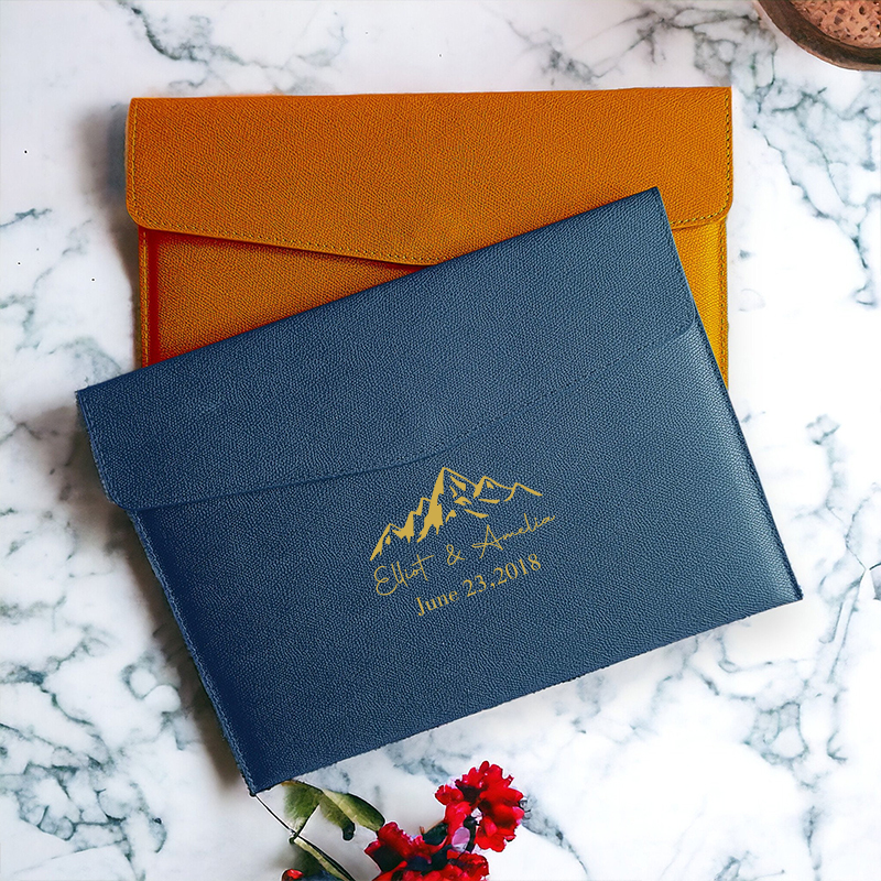 Personalized Monogram Leather File Folder for Unique & Love | JNSBag56