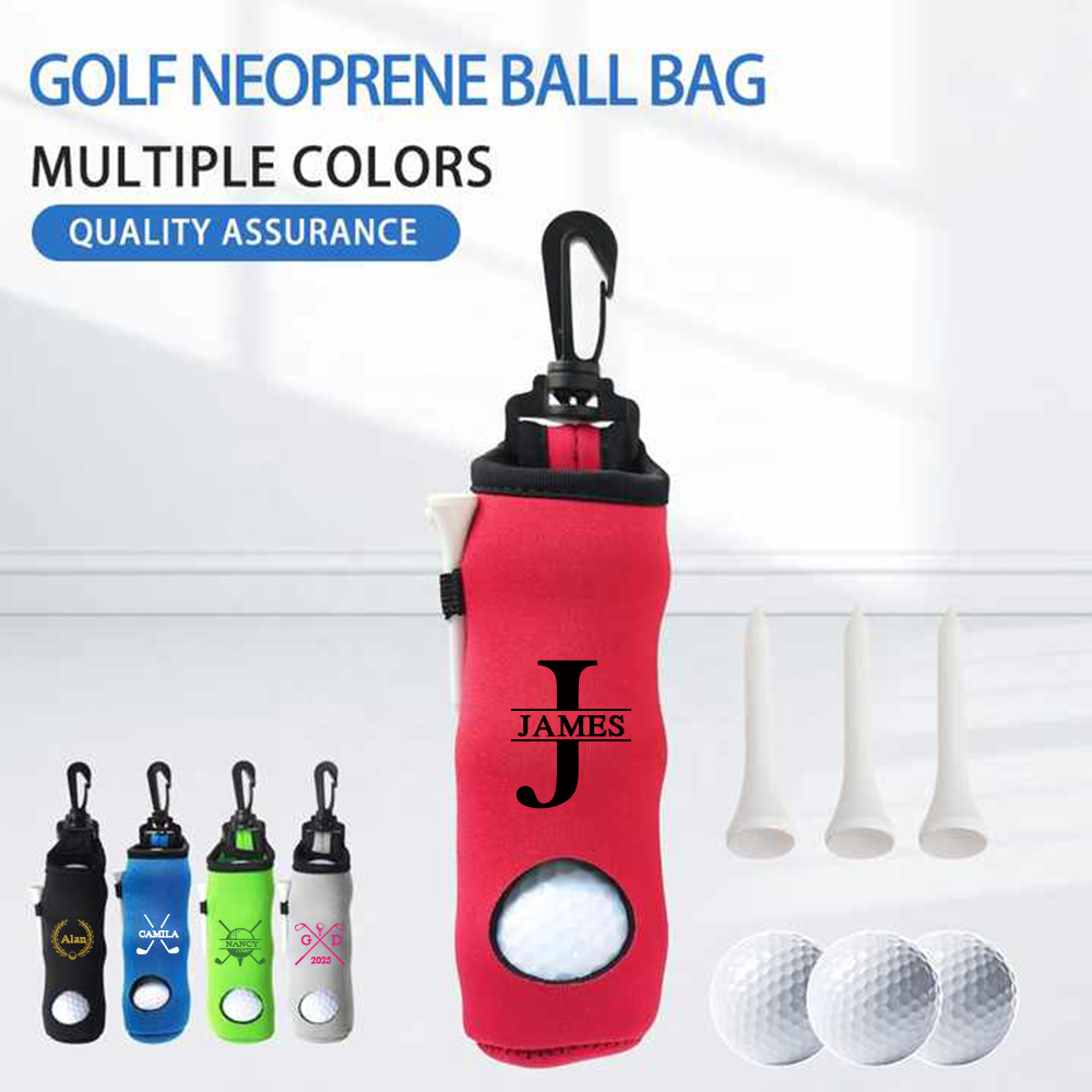 Personalized Monogram Portable Golf Ball Bag | JNSBag103