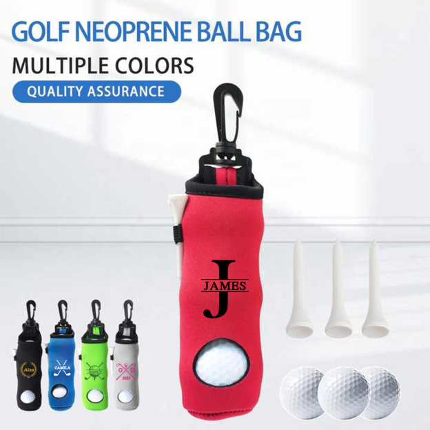 Personalized Monogram Portable Golf Ball Bag | JNSBag103