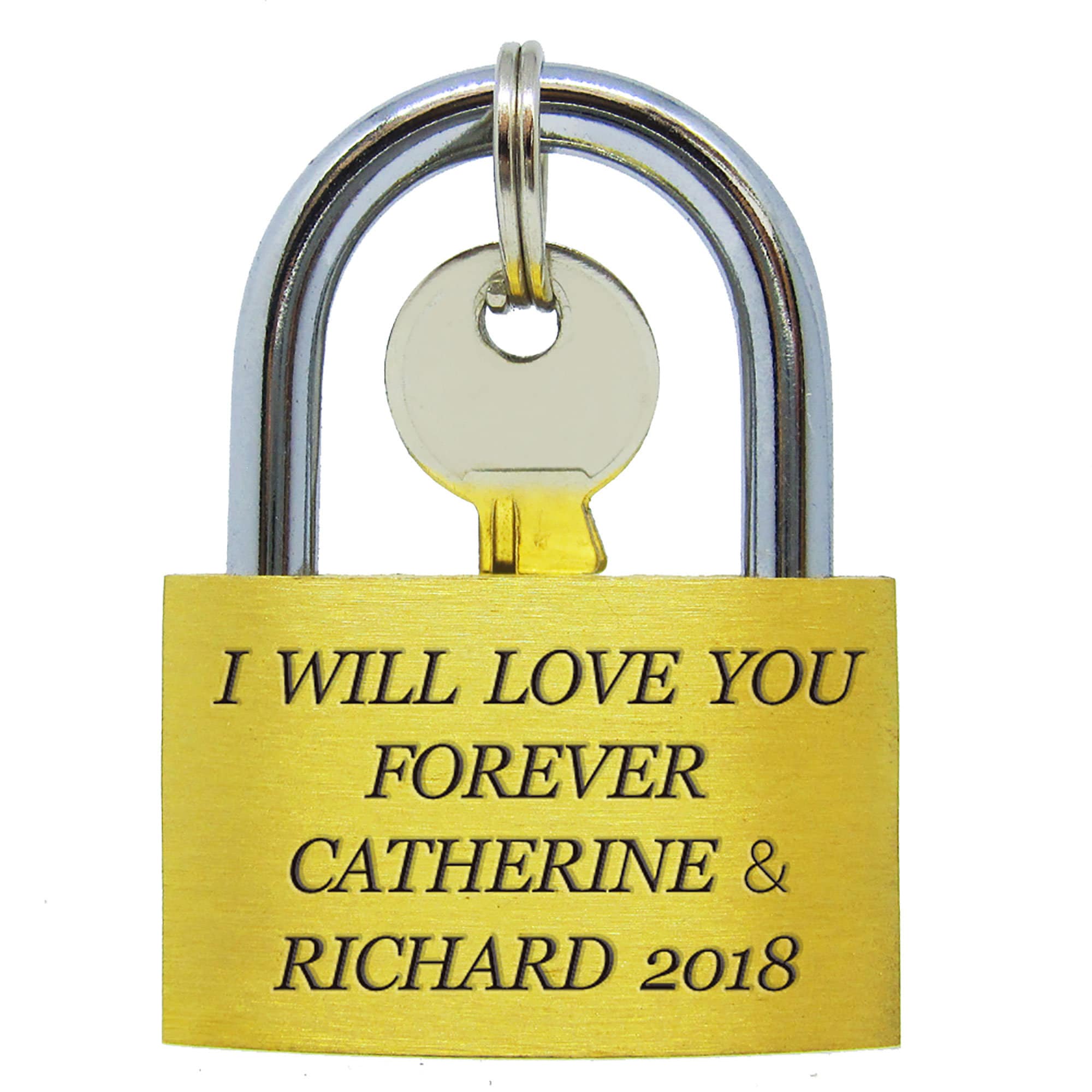 Personalized Engraved Padlock With Any Text for Unique & Love | JNSDec48
