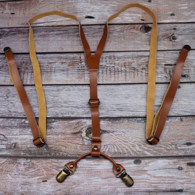 Personalized Monogrammed Genuine Leather Suspenders for Unique & Love | JNSCloth28