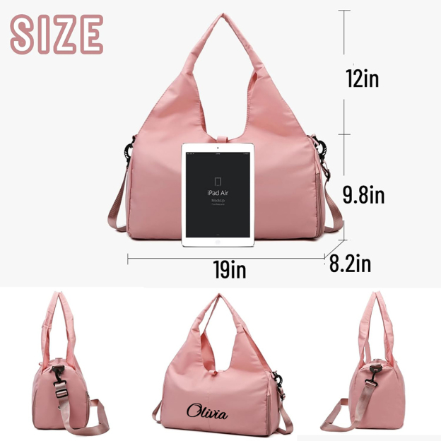 Personalized Travel Duffel Bag with Shoe Compartment for Unique & Love | JNSBag106