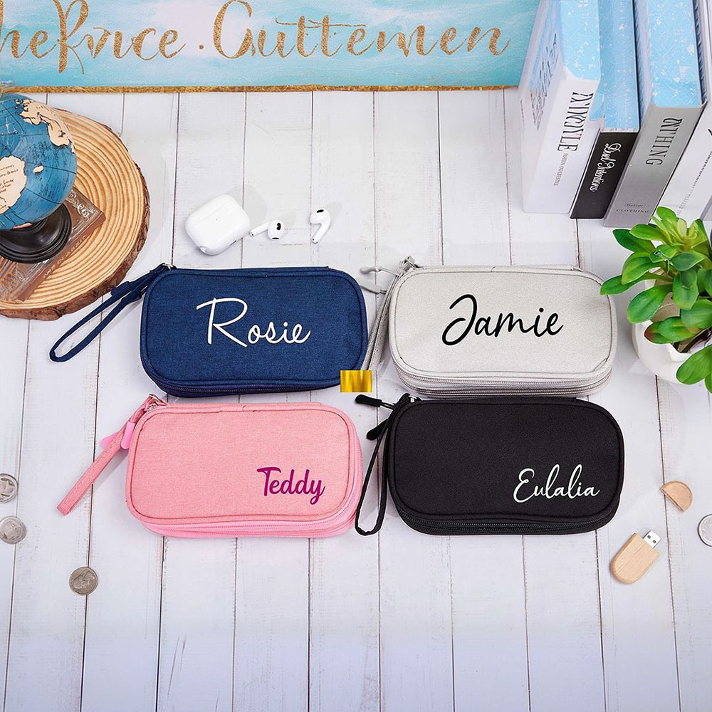 Personalized Travel Portable Cable Organizer Bag for Unique & Love | JNSBag102