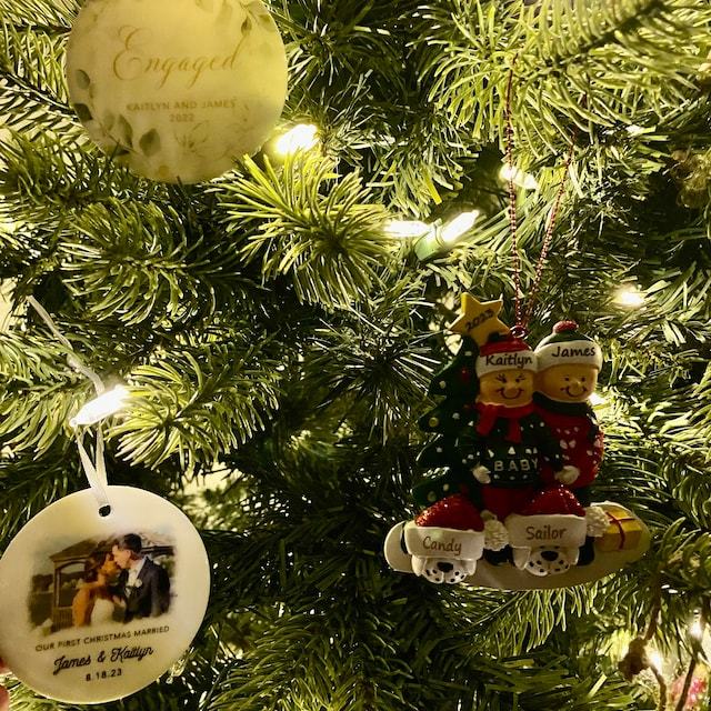 Personalized First Christmas Married Ornament for Unique & Love | JNSDec28