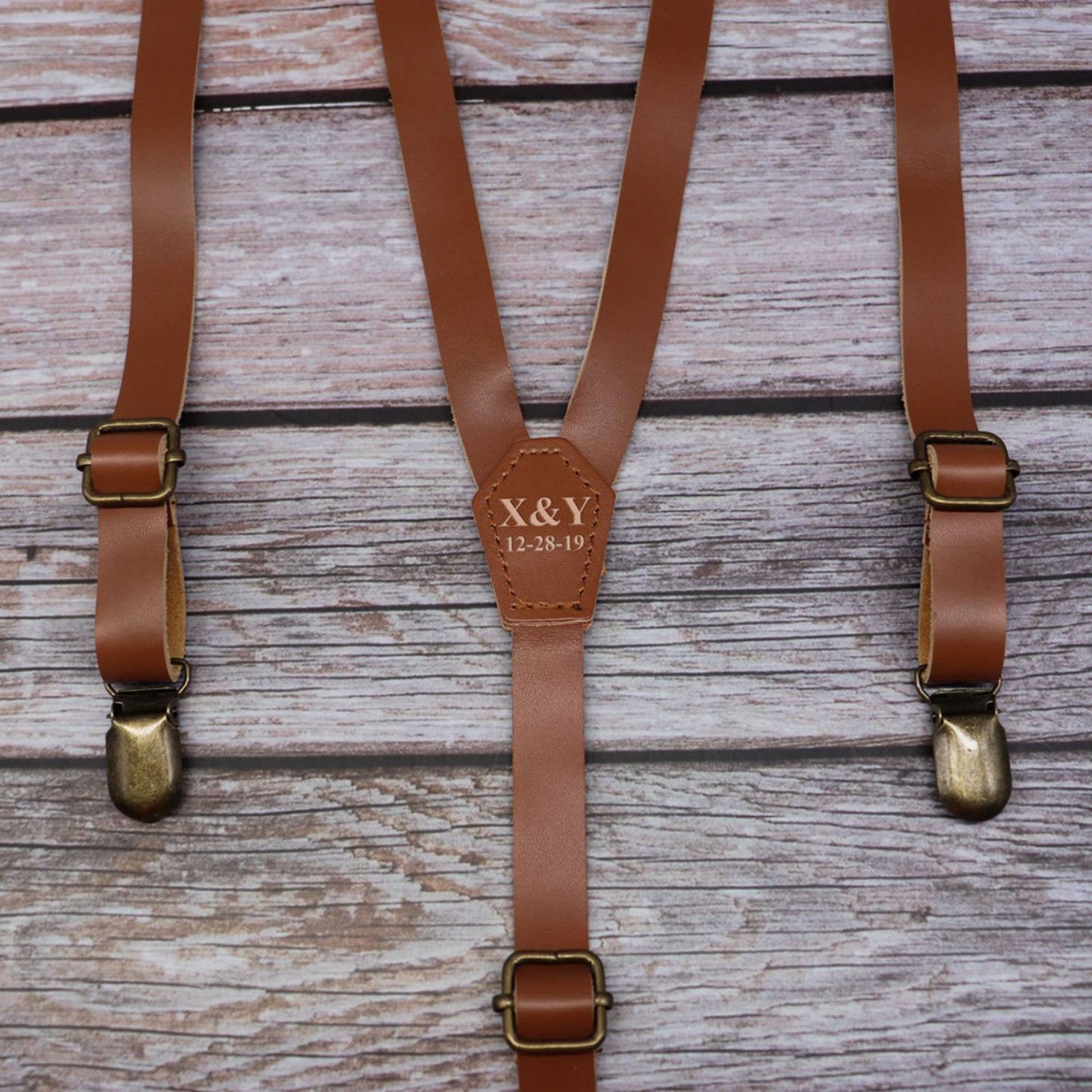 Personalized Monogrammed Genuine Leather Suspenders for Unique & Love | JNSCloth28