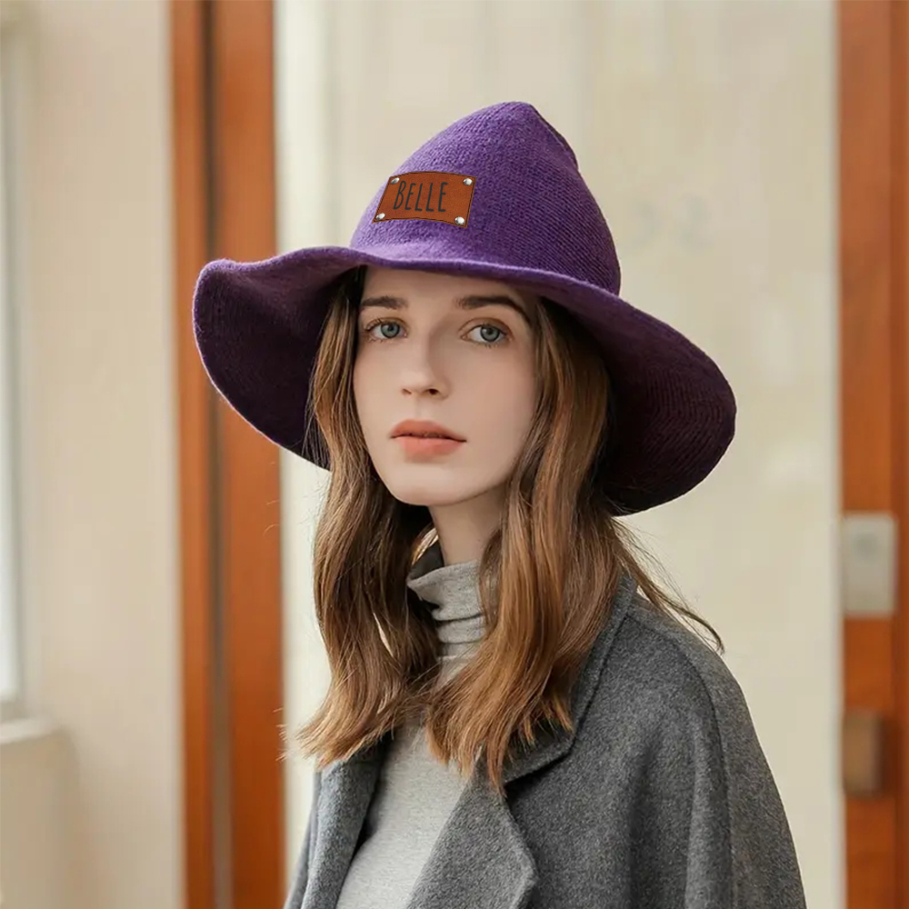 Personalized Name Knitted Halloween Witch Hat for Unique & Love | JNSHat12