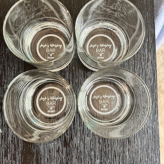 Personalized Name Engraved Whiskey Glass for Unique & Love | JNSDec97