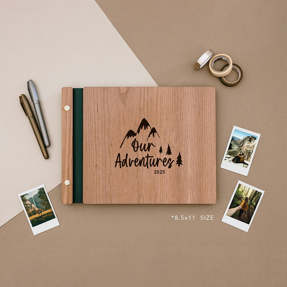 Personalized Wooden Scrapbook for Unique & Love for Unique & Love | JNSDec174