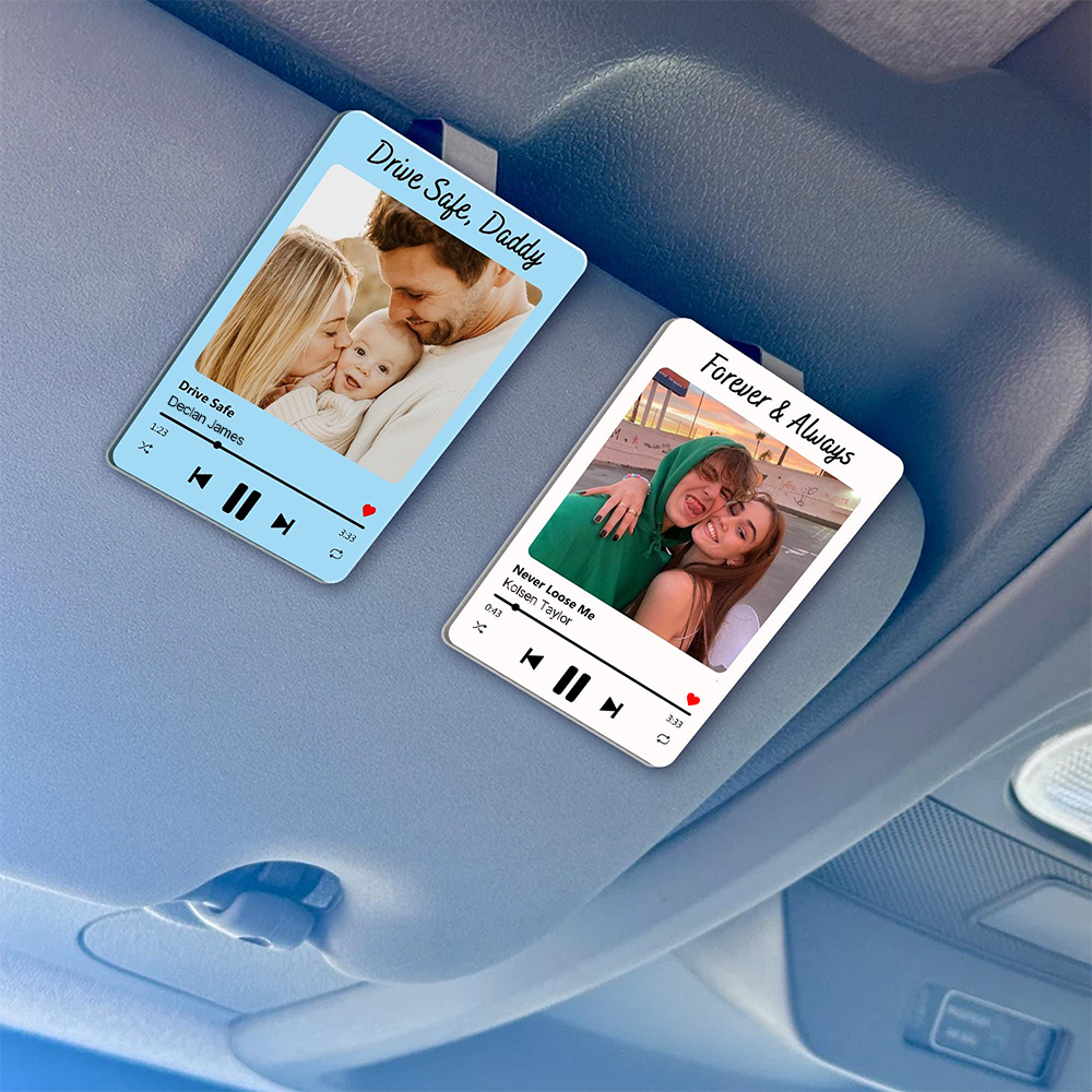 Personalized Song & Photo Car Visor Clip for Unique & Love | JNSDec190