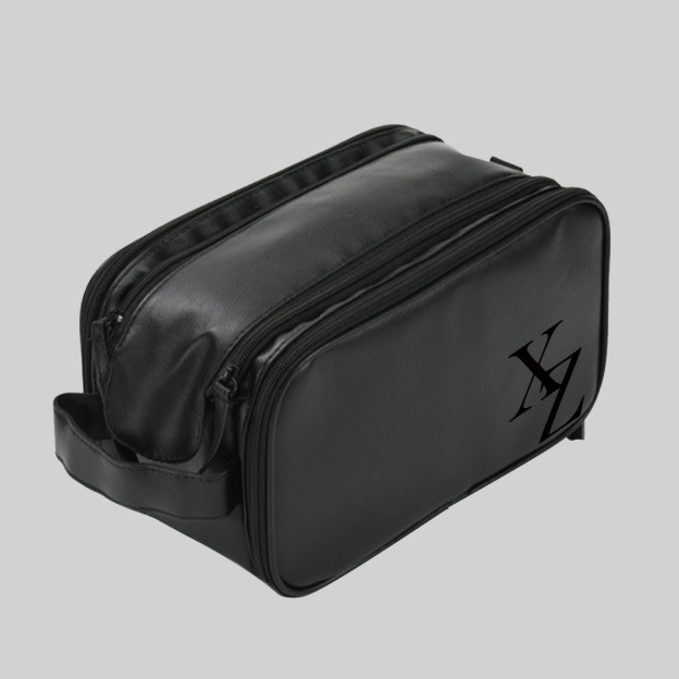 Personalized Leather Monogram Engraved Wash Bag for Unique & Love | JNSBag34