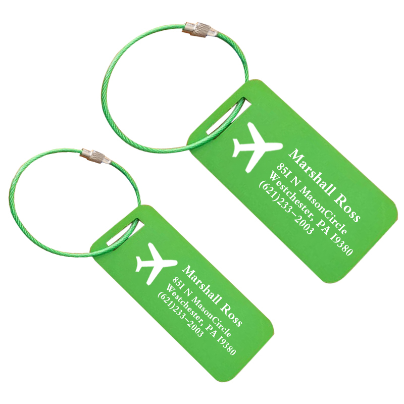 Personalized Engraved Metal Luggage Tag | JNSDec92