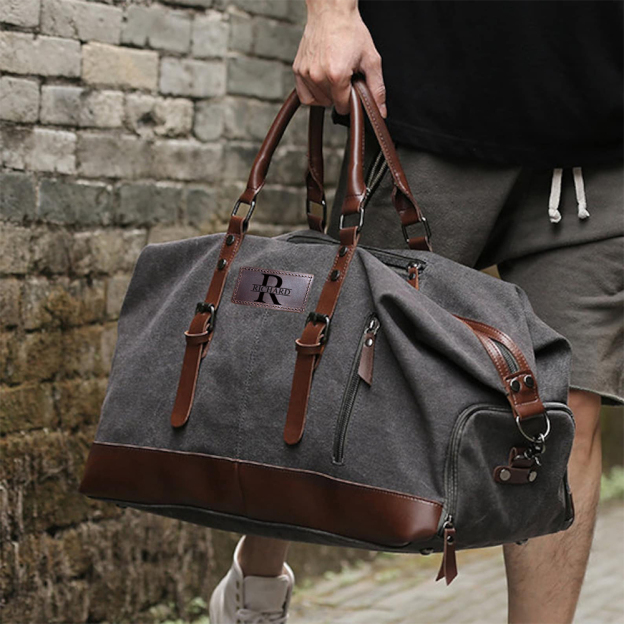 Personalized Monogrammed Travel Duffel Bag with Shoe Pouch | JNSBag57