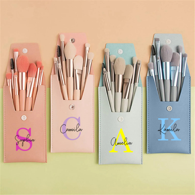 Personalized Monogram Makeup Brushes Set for Unique & Love | JNSBag0302