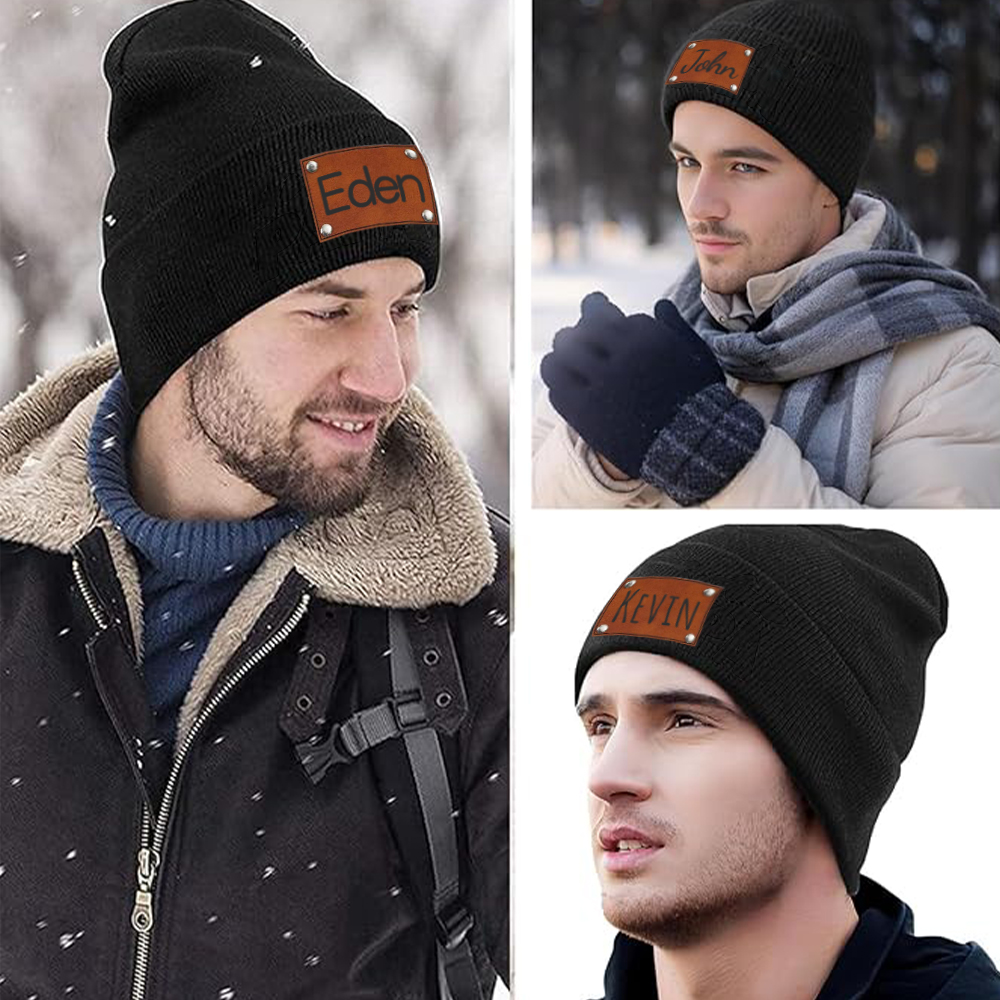 Personalized Name Knitted Unisex Winter Hat for Adult | JNSHat08