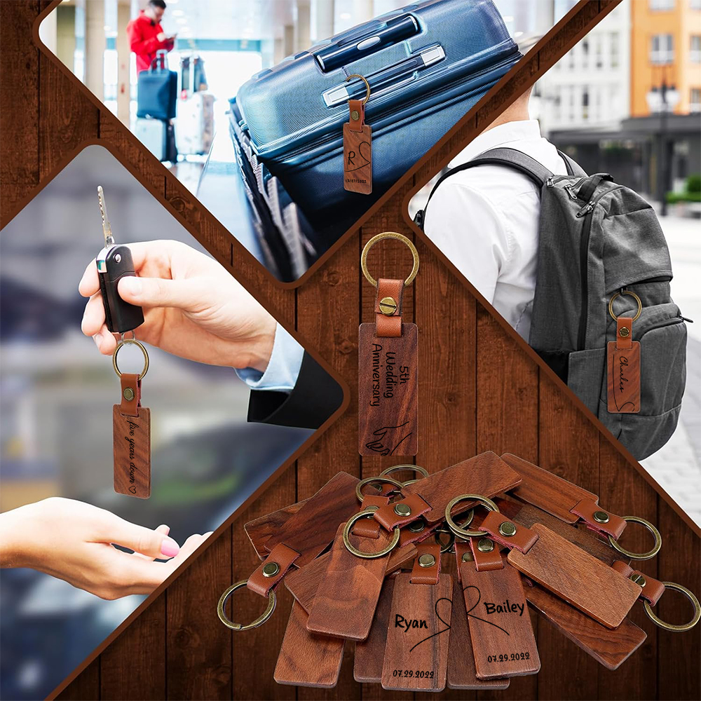 Personalized Wood Couple Keychain for Unique & Love | JNSDec114