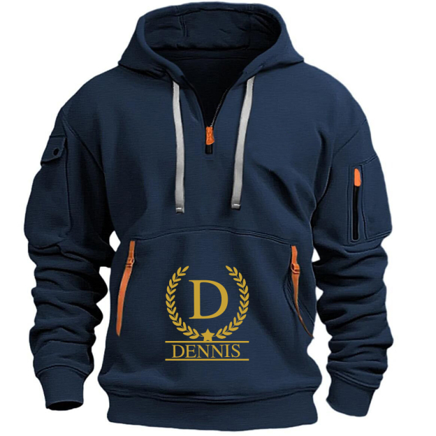 Personalized Monogram Zip Pullover Hoodies for Men | JNSCloth38