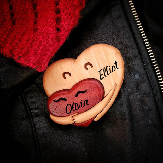 Personalized Wood Couple Heart Puzzle for Unique & Love | JNSDec115