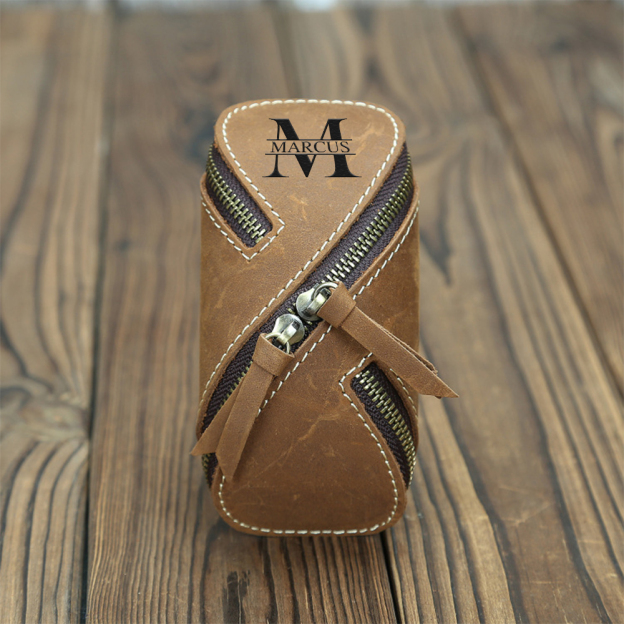 Personalized Monogram Engraving Leather Key Bag for Unique & Love | JNSBag84