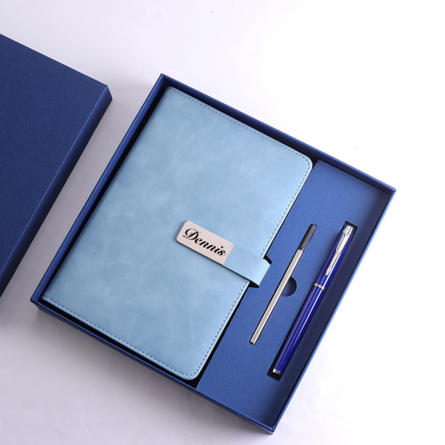 Personalized Name Engraving Leather Notebook Set for Unique & Love | JNSDec128