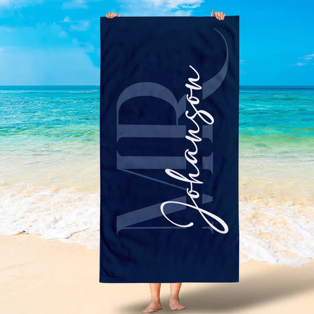 Personalized Couple Beach Towels for Unique & Love | JNSTowel05