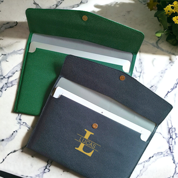 Personalized Monogram Leather File Folder for Unique & Love | JNSBag56