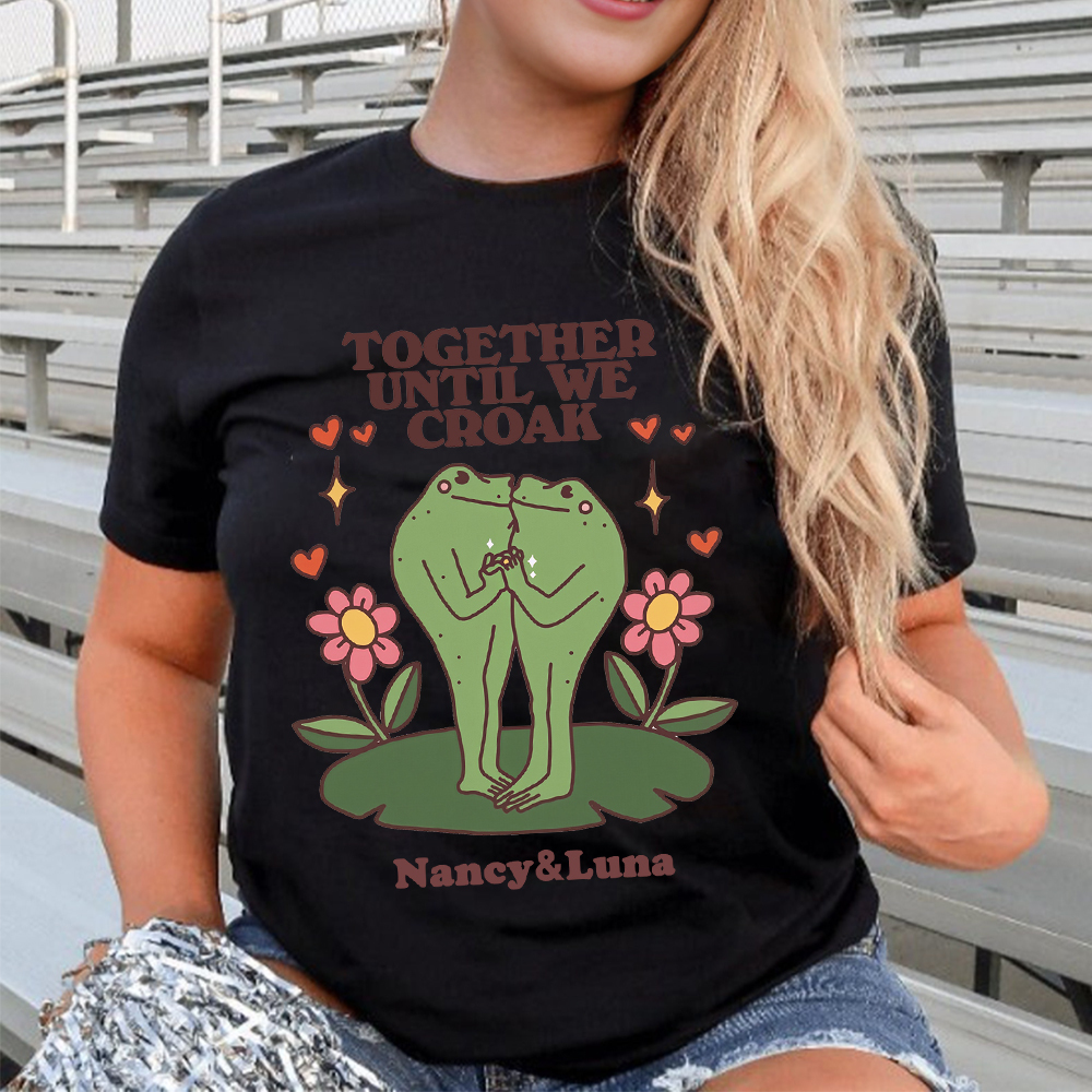 Personalized Name Frog Anniversary Shirt for Unique & Love | JNSCloth48