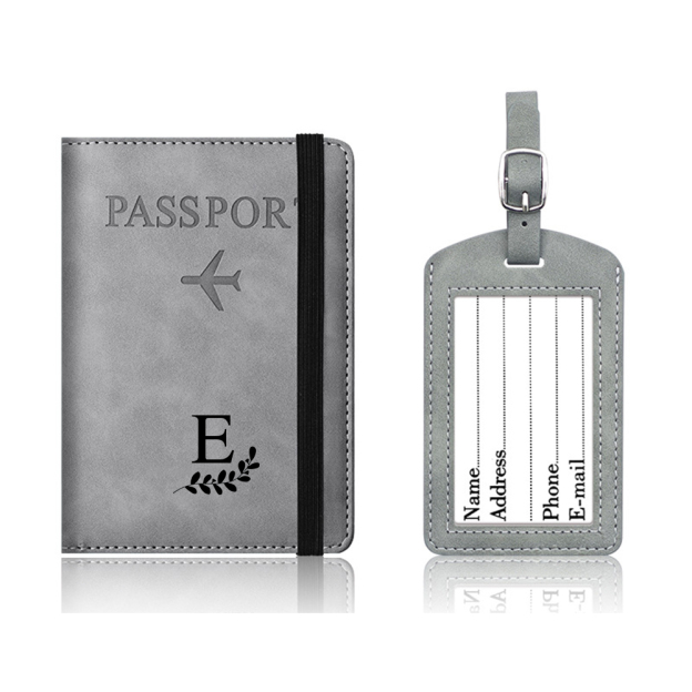 Personalized Monogram Leather Passport Cover with RFID Blocking | JNSCase01