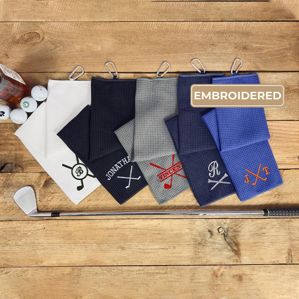 Personalized Monogram Embroidered Golf Towel | JNSCloth36