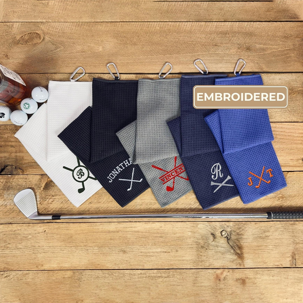 Personalized Monogram Embroidered Golf Towel | JNSCloth36