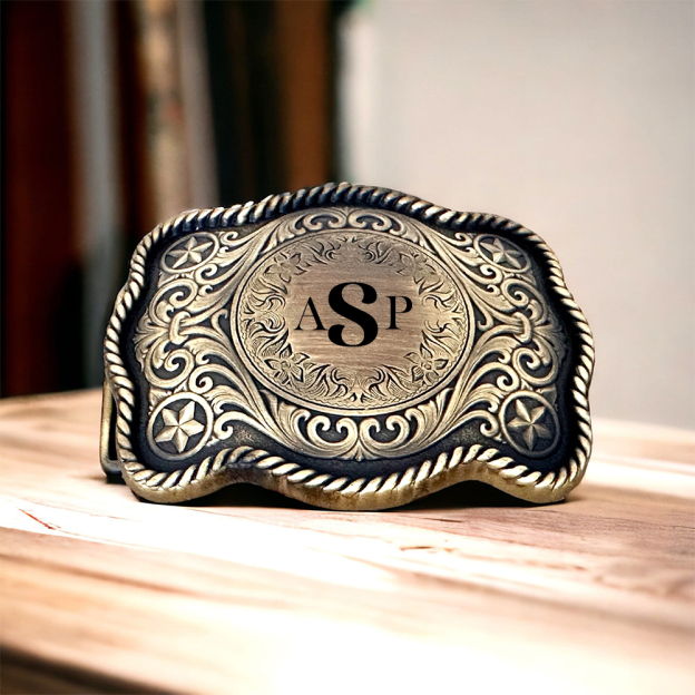 Personalized Monogram Engraved Belt Buckle for Unique & Love | JNSDec175