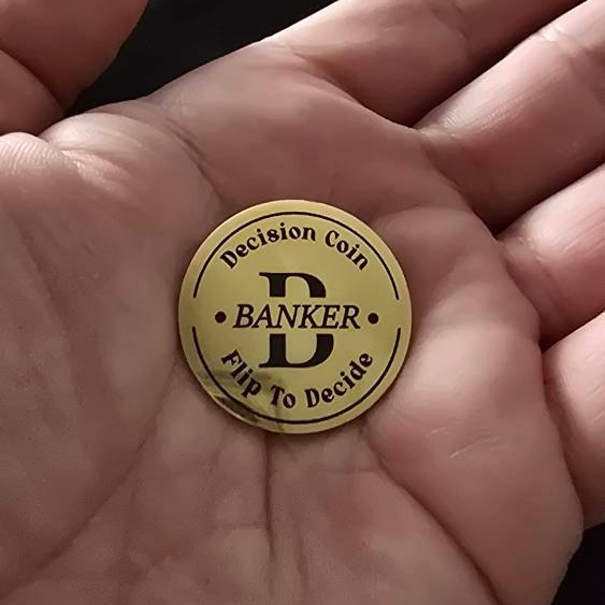 Personalized Engraved Decision Coin with Wooden Box | JNSDec153