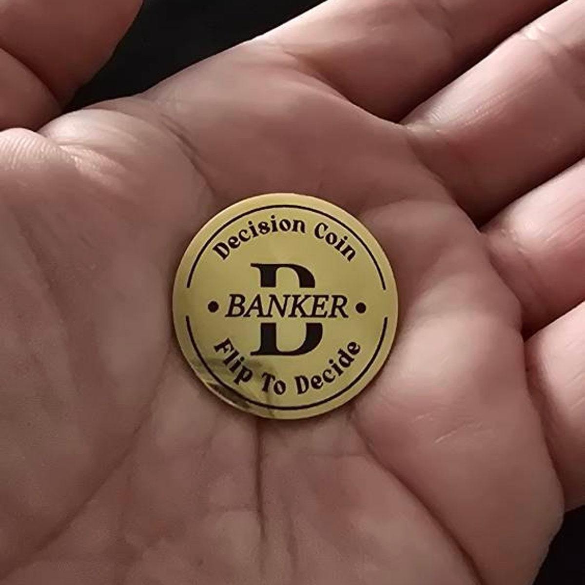 Personalized Engraved Decision Coin with Wooden Box | JNSDec153