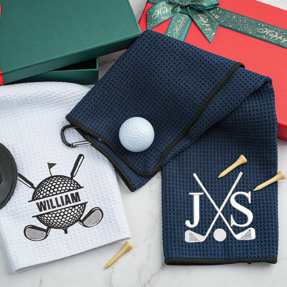 Personalized Monogram Embroidered Golf Towel | JNSCloth36